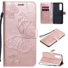 Load image into Gallery viewer, 3D Butterflies Embossing Pattern Horizontal Flip Leather Case with Holder &amp; Card Slot &amp; Wallet, For Samsung Galaxy A41, For Samsung Galaxy A51 5G, For Samsung Galaxy A71 5G, For Huawei Nova 7, For Huawei Nova 7 Pro, For Huawei Nova 7 SE / P40 Lite 5G