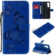 Load image into Gallery viewer, 3D Butterflies Embossing Pattern Horizontal Flip Leather Case with Holder &amp; Card Slot &amp; Wallet, For Samsung Galaxy A41, For Samsung Galaxy A51 5G, For Samsung Galaxy A71 5G, For Huawei Nova 7, For Huawei Nova 7 Pro, For Huawei Nova 7 SE / P40 Lite 5G