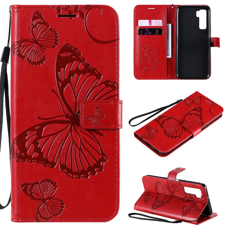 3D Butterflies Embossing Pattern Horizontal Flip Leather Case with Holder & Card Slot & Wallet, For Samsung Galaxy A41, For Samsung Galaxy A51 5G, For Samsung Galaxy A71 5G, For Huawei Nova 7, For Huawei Nova 7 Pro, For Huawei Nova 7 SE / P40 Lite 5G