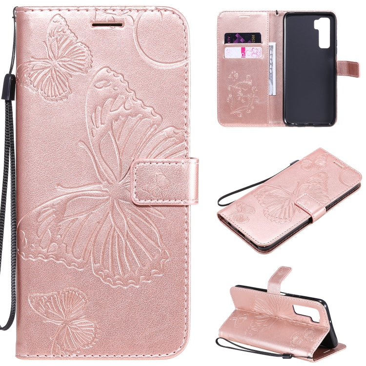 3D Butterflies Embossing Pattern Horizontal Flip Leather Case with Holder & Card Slot & Wallet, For Samsung Galaxy A41, For Samsung Galaxy A51 5G, For Samsung Galaxy A71 5G, For Huawei Nova 7, For Huawei Nova 7 Pro, For Huawei Nova 7 SE / P40 Lite 5G