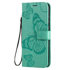 3D Butterflies Embossing Pattern Horizontal Flip Leather Case with Holder & Card Slot & Wallet