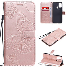 Load image into Gallery viewer, 3D Butterflies Embossing Pattern Horizontal Flip Leather Case with Holder &amp; Card Slot &amp; Wallet
