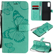 Load image into Gallery viewer, 3D Butterflies Embossing Pattern Horizontal Flip Leather Case with Holder &amp; Card Slot &amp; Wallet