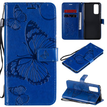 Load image into Gallery viewer, 3D Butterflies Embossing Pattern Horizontal Flip Leather Case with Holder &amp; Card Slot &amp; Wallet