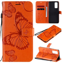 Load image into Gallery viewer, 3D Butterflies Embossing Pattern Horizontal Flip Leather Case with Holder &amp; Card Slot &amp; Wallet
