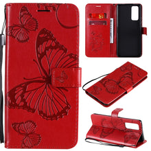 Load image into Gallery viewer, 3D Butterflies Embossing Pattern Horizontal Flip Leather Case with Holder &amp; Card Slot &amp; Wallet
