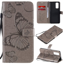Load image into Gallery viewer, 3D Butterflies Embossing Pattern Horizontal Flip Leather Case with Holder &amp; Card Slot &amp; Wallet