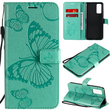 Load image into Gallery viewer, 3D Butterflies Embossing Pattern Horizontal Flip Leather Case with Holder &amp; Card Slot &amp; Wallet