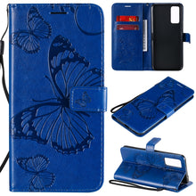 Load image into Gallery viewer, 3D Butterflies Embossing Pattern Horizontal Flip Leather Case with Holder &amp; Card Slot &amp; Wallet