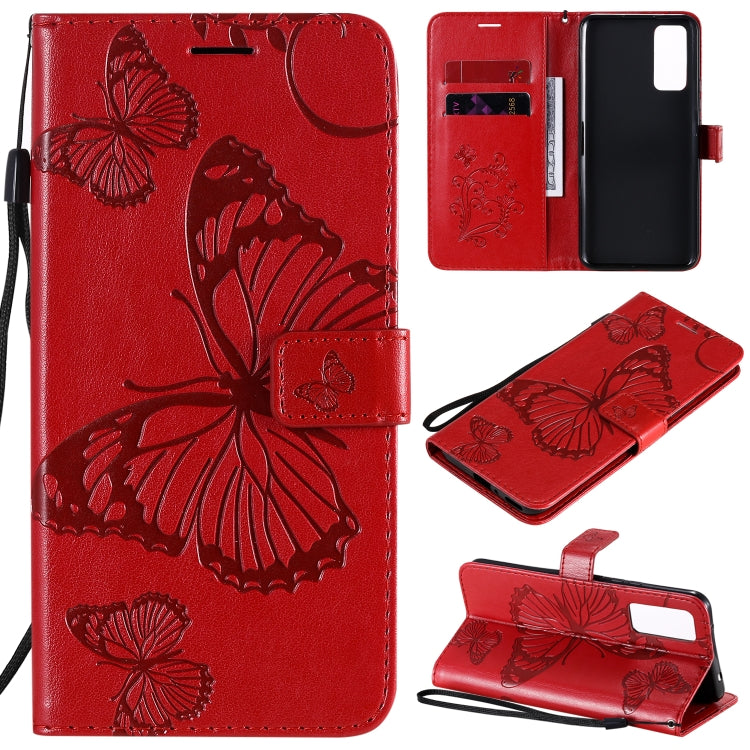 3D Butterflies Embossing Pattern Horizontal Flip Leather Case with Holder & Card Slot & Wallet