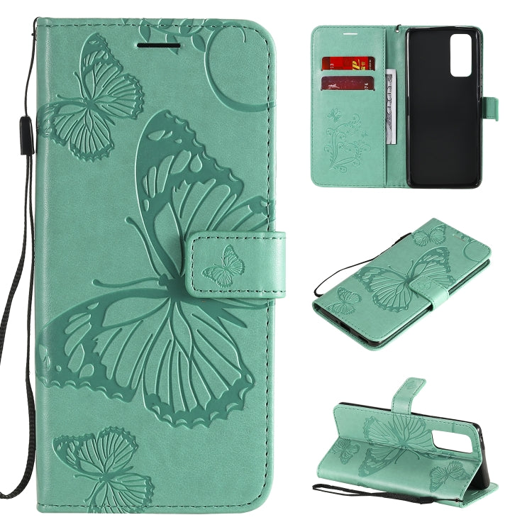 3D Butterflies Embossing Pattern Horizontal Flip Leather Case with Holder & Card Slot & Wallet
