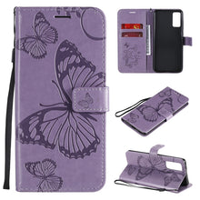 Load image into Gallery viewer, 3D Butterflies Embossing Pattern Horizontal Flip Leather Case with Holder &amp; Card Slot &amp; Wallet