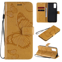 Load image into Gallery viewer, 3D Butterflies Embossing Pattern Horizontal Flip Leather Case with Holder &amp; Card Slot &amp; Wallet