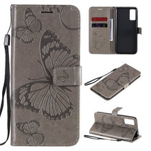 Load image into Gallery viewer, 3D Butterflies Embossing Pattern Horizontal Flip Leather Case with Holder &amp; Card Slot &amp; Wallet