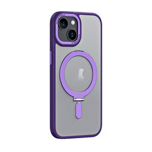 Load image into Gallery viewer, Skin Feel MagSafe Shockproof Phone Case with Holder, For iPhone 15 Pro Max, For iPhone 15 Pro, For iPhone 15 Plus, For iPhone 15