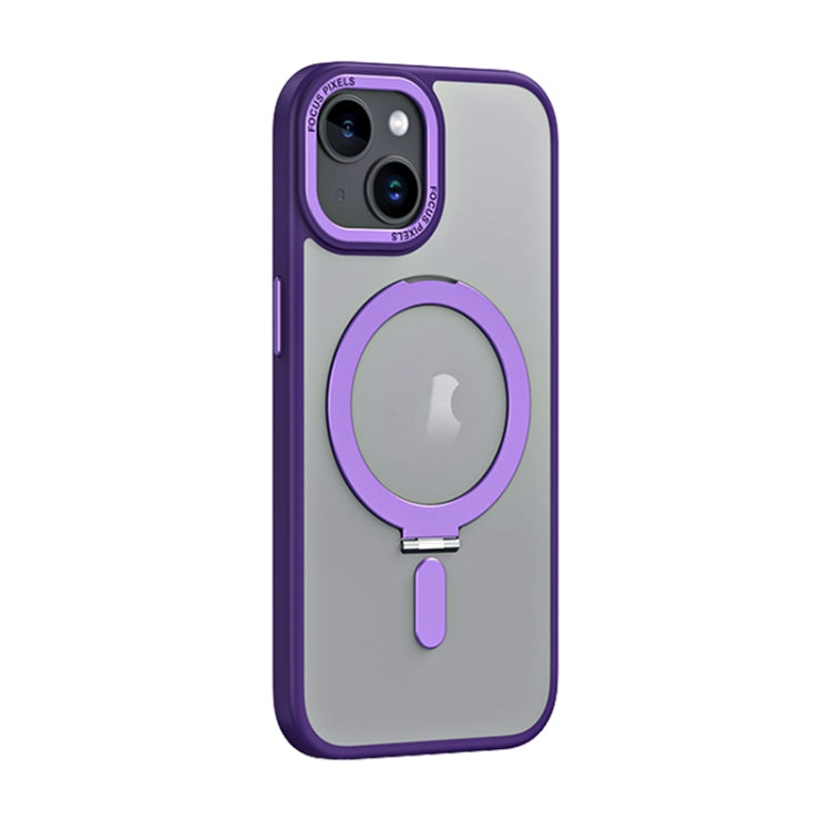 Skin Feel MagSafe Shockproof Phone Case with Holder, For iPhone 15 Pro Max, For iPhone 15 Pro, For iPhone 15 Plus, For iPhone 15