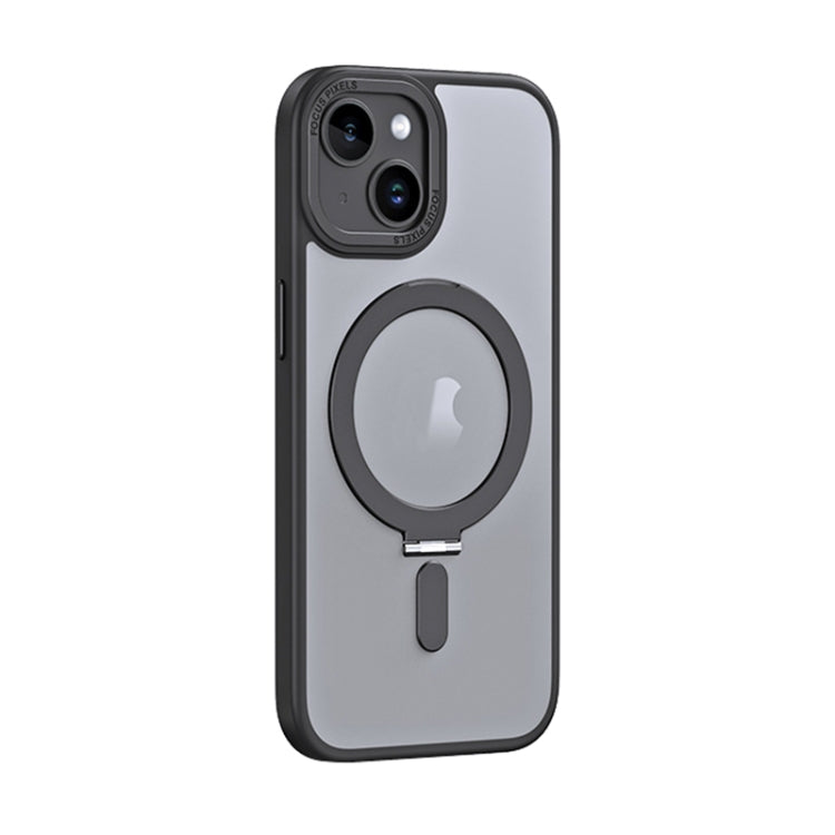 Skin Feel MagSafe Shockproof Phone Case with Holder, For iPhone 15 Pro Max, For iPhone 15 Pro, For iPhone 15 Plus, For iPhone 15