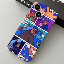 Load image into Gallery viewer, Painted Pattern Precise Hole PC Phone Case, For iPhone 14 Plus
