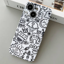 Load image into Gallery viewer, Painted Pattern Precise Hole PC Phone Case, For iPhone 14 Plus