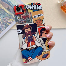 Load image into Gallery viewer, Painted Pattern Precise Hole PC Phone Case, For iPhone SE 2022 / 2020 / 8 / 7