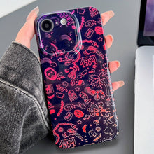 Load image into Gallery viewer, Painted Pattern Precise Hole PC Phone Case, For iPhone SE 2022 / 2020 / 8 / 7