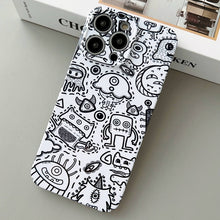 Load image into Gallery viewer, Painted Pattern Precise Hole PC Phone Case, For iPhone 13 Pro Max