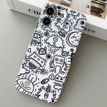 Load image into Gallery viewer, Painted Pattern Precise Hole PC Phone Case, For iPhone 12