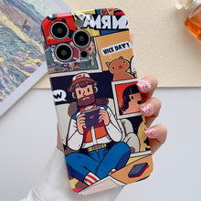 Load image into Gallery viewer, Painted Pattern Precise Hole PC Phone Case, For iPhone 12 Pro Max