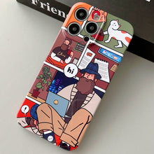 Load image into Gallery viewer, Painted Pattern Precise Hole PC Phone Case, For iPhone 12 Pro Max