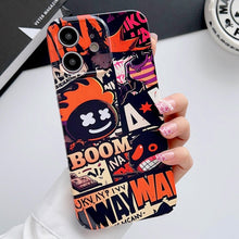 Load image into Gallery viewer, Painted Pattern Precise Hole PC Phone Case, For iPhone 11