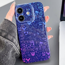 Load image into Gallery viewer, Painted Pattern Precise Hole PC Phone Case, For iPhone 11