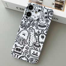 Load image into Gallery viewer, Painted Pattern Precise Hole PC Phone Case, For iPhone 11