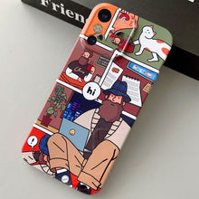 Load image into Gallery viewer, Painted Pattern Precise Hole PC Phone Case, For iPhone X / XS