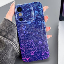 Load image into Gallery viewer, Painted Pattern Precise Hole PC Phone Case, For iPhone X / XS