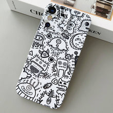 Load image into Gallery viewer, Painted Pattern Precise Hole PC Phone Case, For iPhone X / XS