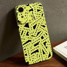 Load image into Gallery viewer, Painted Pattern Precise Hole PC Phone Case, For iPhone XR