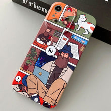 Load image into Gallery viewer, Painted Pattern Precise Hole PC Phone Case, For iPhone XR