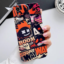 Load image into Gallery viewer, Painted Pattern Precise Hole PC Phone Case, For iPhone XR