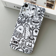 Load image into Gallery viewer, Painted Pattern Precise Hole PC Phone Case, For iPhone XR