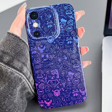 Load image into Gallery viewer, Painted Pattern Precise Hole PC Phone Case, For iPhone XS Max