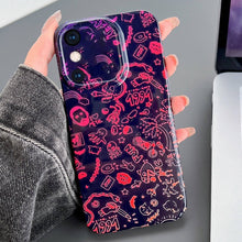 Load image into Gallery viewer, Painted Pattern Precise Hole PC Phone Case, For iPhone XS Max