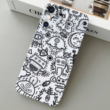 Load image into Gallery viewer, Painted Pattern Precise Hole PC Phone Case, For iPhone XS Max