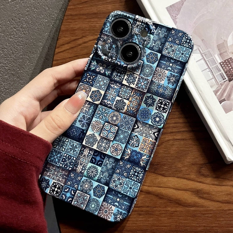 Painted Pattern Precise Hole PC Phone Case, For iPhone 15