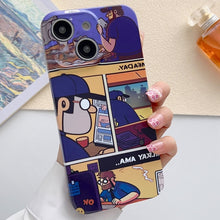 Load image into Gallery viewer, Painted Pattern Precise Hole PC Phone Case, For iPhone 15