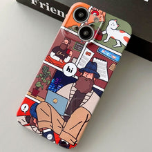 Load image into Gallery viewer, Painted Pattern Precise Hole PC Phone Case, For iPhone 15