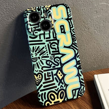 Load image into Gallery viewer, Painted Pattern Precise Hole PC Phone Case, For iPhone 15