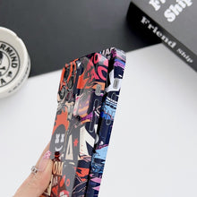 Load image into Gallery viewer, Painted Pattern Precise Hole PC Phone Case, For iPhone 14 Plus