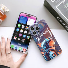 Load image into Gallery viewer, Painted Pattern Precise Hole PC Phone Case, For iPhone 15 Plus