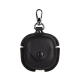 Leather TWS Earphone Protective Case with Hook, For Samsung Galaxy Buds Live / Pro
