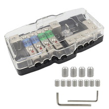 Load image into Gallery viewer, CP-0721 Orvac 0-4 GA 4 Circuit HD Fuse Power Distribution Block Ground Buss with LED Indicator, CP-0721